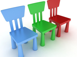 children chair 3D मॉडल