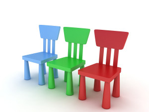 children chair 3D मॉडल