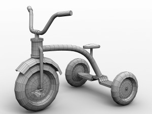 childrens trike 3D मॉडल