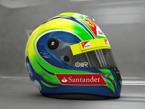 felipe massa 2012 style racing helmet Modelo 3D