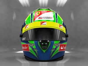 felipe massa 2012 style racing helmet Modelo 3D