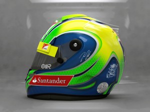 felipe massa 2012 style racing helmet Modelo 3D
