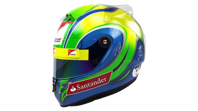 felipe massa 2012 style racing helmet Modelo 3D .c4d .max .obj .3ds .fbx .stl .blend 