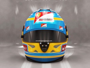 fernando alonso 2012 style racing helmet Modelo 3D