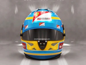 fernando alonso 2012 style racing helmet 3D Model