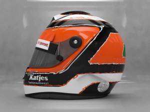 nico hulkenberg 2012 style racing helmet 3D Model