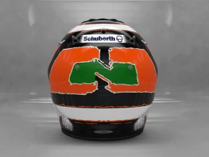 nico hulkenberg 2012 style racing helmet 3D Model