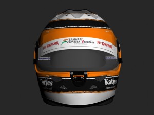 nico hulkenberg 2012 style racing helmet 3D Model