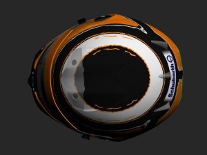 nico hulkenberg 2012 style racing helmet 3D Model