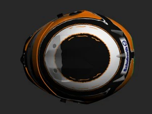 nico hulkenberg 2012 style racing helmet 3D Model