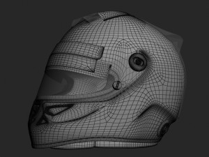 nico hulkenberg 2012 style racing helmet 3D Model