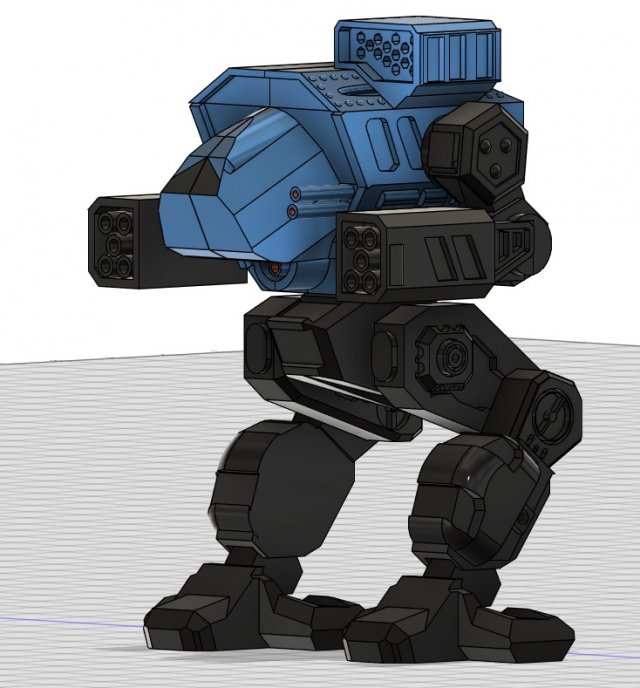 BattleTech Daishi 3D print model Modèles 3D en vedette .c4d .max .obj .3ds .fbx .stl .blend 