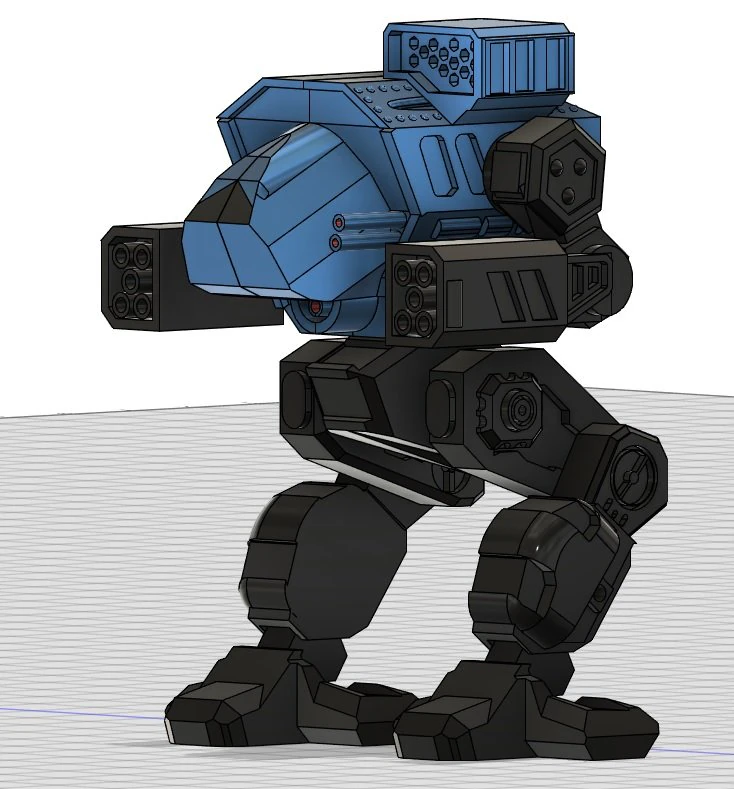 BattleTech Daishi 3D print model 3D Print Model .c4d .max .obj .3ds .fbx .stl .blend 