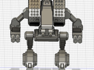 Battletech Mad Dog 3D print model 3D 打印模型