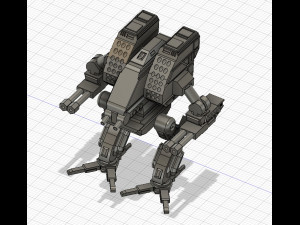 Battletech Mad Dog 3D print model 3D 打印模型