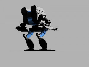 Battletech Mad Dog 3D print model 3D 打印模型