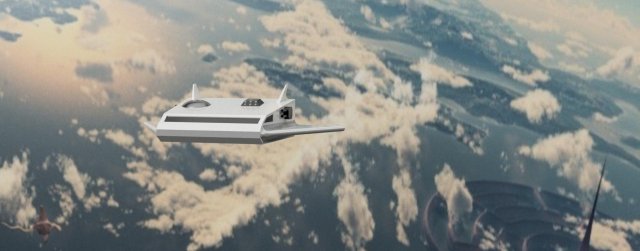 Spaceship 3D print model 3D 프린트 모델 .c4d .max .obj .3ds .fbx .stl .blend 