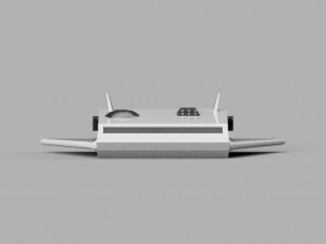 Spaceship 3D print model 3D 프린트 모델