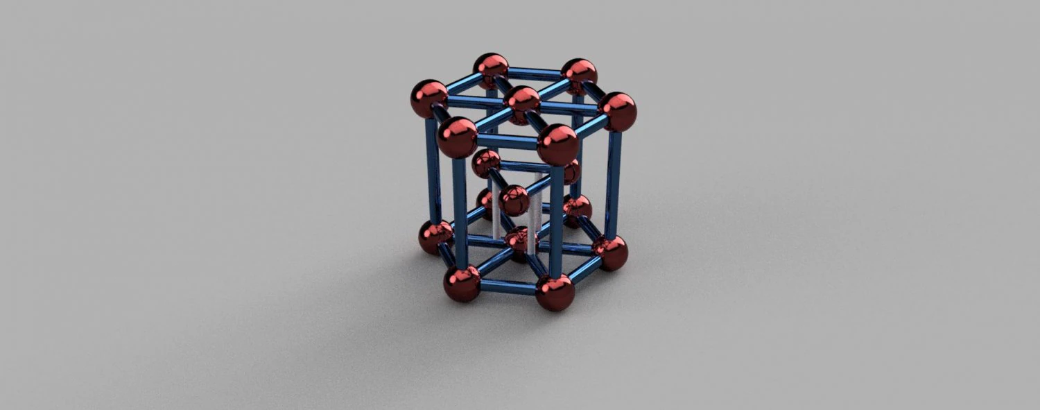 Crystal lattices of metals 3D print model 3D Print Model .c4d .max .obj .3ds .fbx .stl .blend 