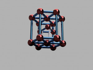 Crystal lattices of metals 3D print model 3Dプリントモデル