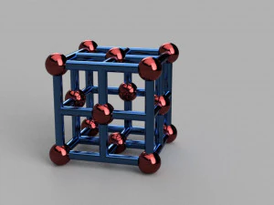Crystal lattices of metals 3D print model 3D Print Model