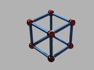 Crystal lattices of metals 3D print model 3Dプリントモデル