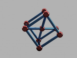 Crystal lattices of metals 3D print model 3Dプリントモデル
