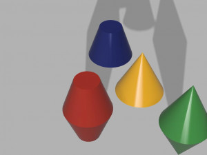 Cones 3D print model 3D Принт Модель