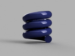 Complex geometric shapes 3D print model Model Cetak 3D