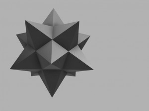 Complex geometric shapes 3D print model Model Cetak 3D