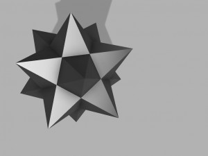 Complex geometric shapes 3D print model Model Cetak 3D