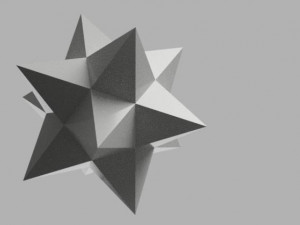 Complex geometric shapes 3D print model Model Cetak 3D