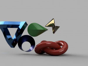 Three-dimensional shapes of complex shapes 3D print model 3D Print Model