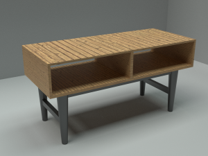 retangle coffee table 3D Модель
