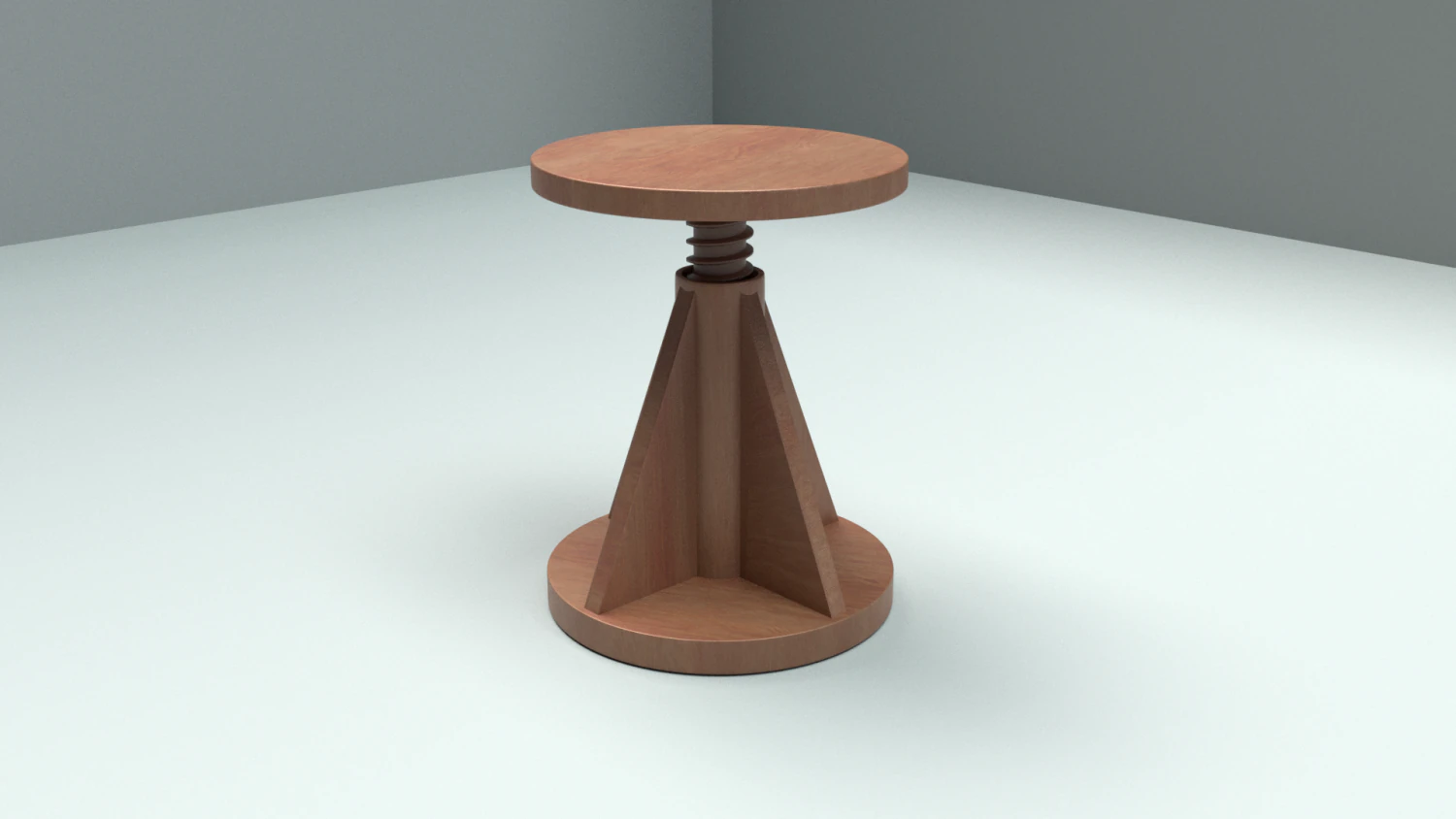 wooden bar stool 3D Model .c4d .max .obj .3ds .fbx .stl .blend 