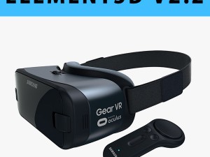 e3d - samsung gear vr controller for galaxy note 8 model 3D Model
