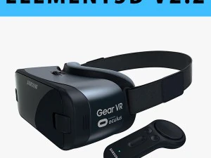 ई3डी - गैलेक्सी नोट 8 मॉडल के लिए सैमसंग गियर वीआर नियंत्रक 3D मॉडल