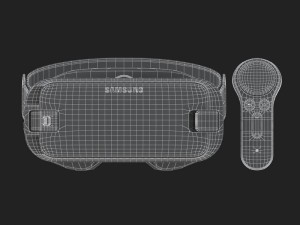 e3d - samsung gear vr controller for galaxy note 8 model 3D मॉडल