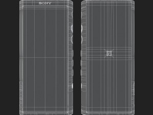 e3d - sony walkman nw-zx300 mp3 players 3d 3D Model