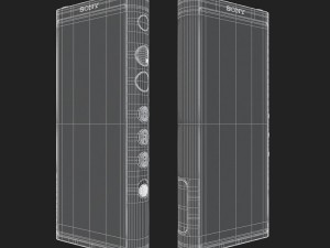e3d - sony walkman nw-zx300 mp3 players 3d 3D Model