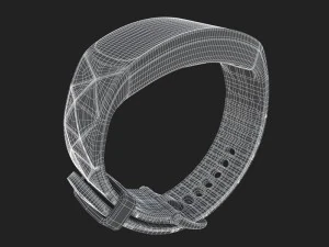 e3d - samsung gear fit2 pro model 3D Model