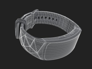 e3d - samsung gear fit2 pro model 3D Modell