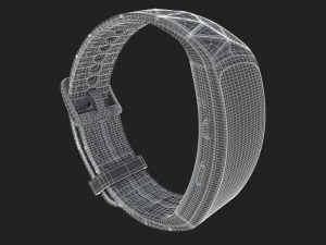 e3d - samsung gear fit2 pro model 3D Model