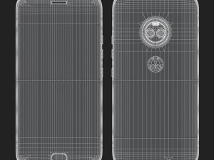 e3d - motorola moto x4 sterling blue 3d 3D Model