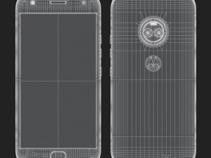 e3d - motorola moto x4 sterling blue 3d 3D Model