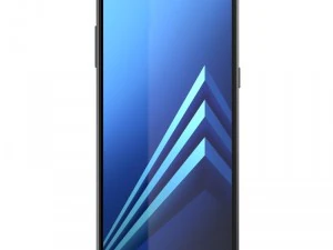 e3d - samsung galaxy a8 2018 black model 3D Model