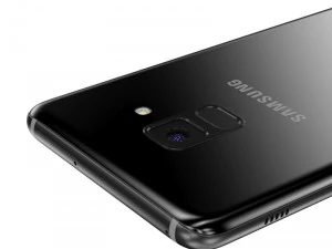 e3d - samsung galaxy a8 2018 black model 3D Model