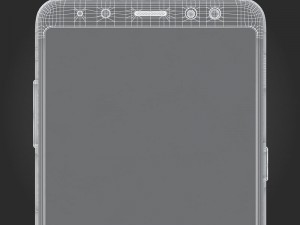 e3d - samsung galaxy a8 2018 black model 3D 模型