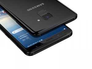 e3d - samsung galaxy a8 plus 2018 black 3d 3D Model