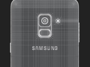 e3d - samsung galaxy a8 plus 2018 black 3d 3D Model